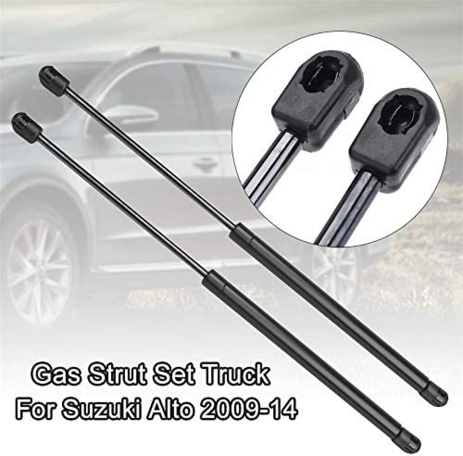 2 Pezzi Auto Molle a Gas Pistoni Ammortizzatori Baule per Suzuki Alto 2009-2016, Portellone Posteriore Bagagliaio Struts Bar Molla Gas Barra di Supporto Cofano Accessori
