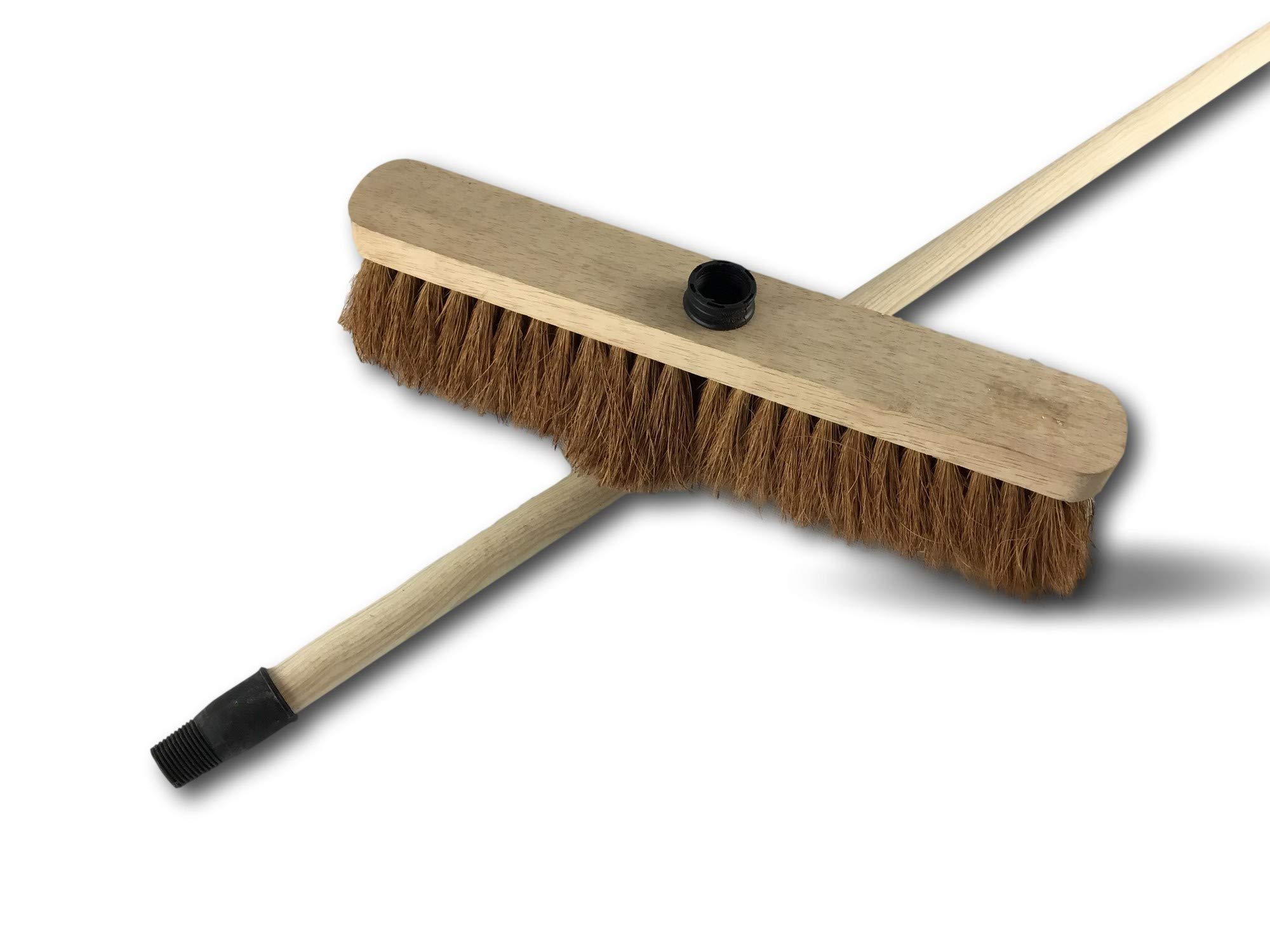 Kibros Balai ménage Fibres Coco Naturel Longues 37,5 cm Manche Bois