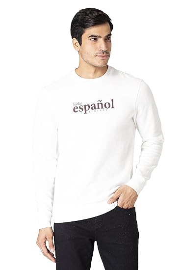 Men's Cotton Blend Hooded Neck Sweatshirt