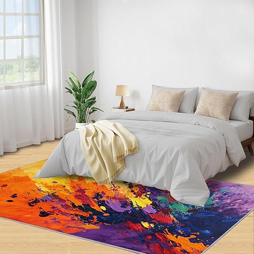 Miniatura 90 de Alfombras temáticas de hacker para dormitorio, alfombra digital de arte abstracto, alfombras Cyberpunk para sala de estar, alfombra antideslizante