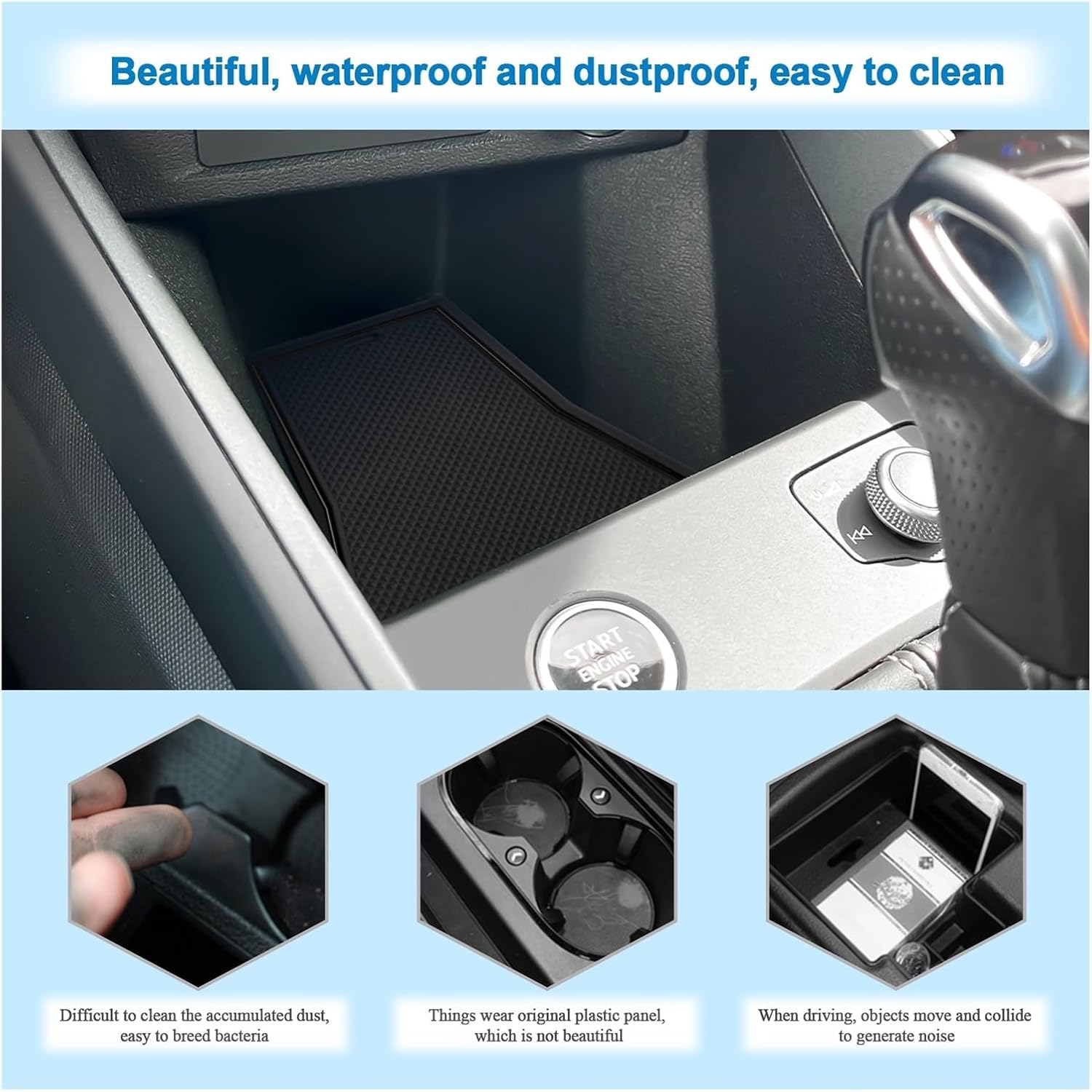 Door Groove Mat Compatible with A1 GB 2019-2024 2025 Car Anti-Slip Mat Rubber Gate Slot Pads Auto A1 GB 2025 Accessories(Red)