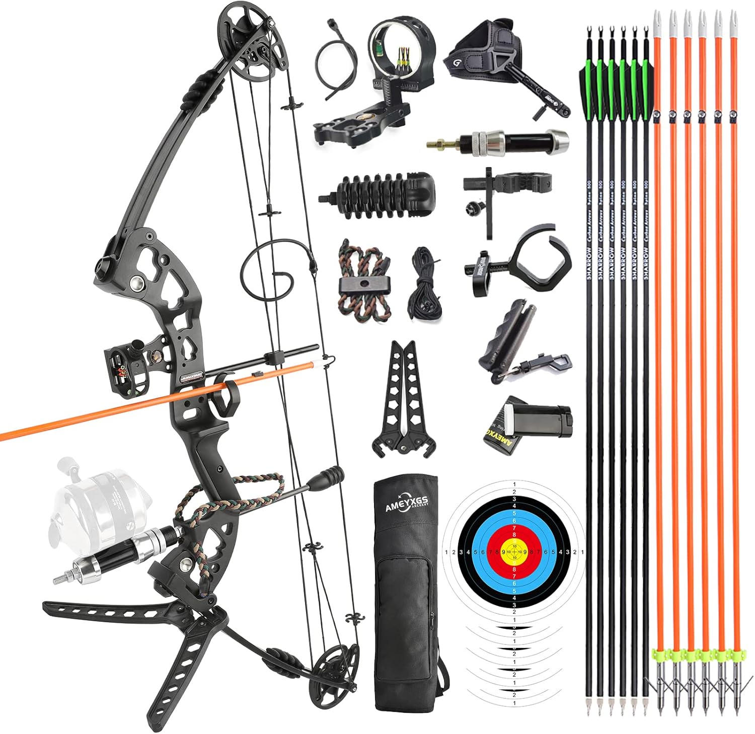 surwolf Bowfishing Compound Bow Kit Ready to Fish Kit with Bowfishing