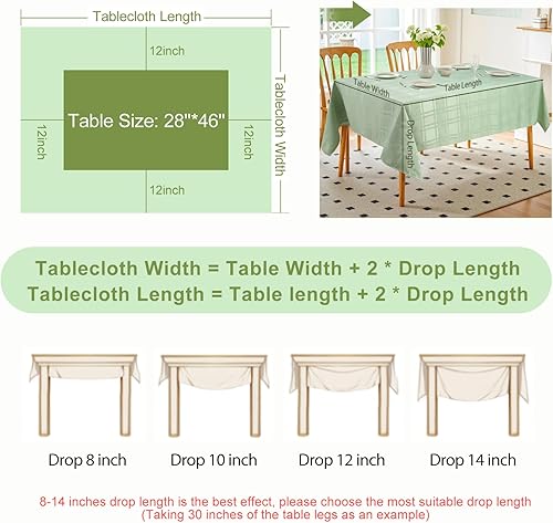Miniatura 166 de JUCFHY - Mantel rectangular marroquí de tela jacquard a prueba de derrames y resistente al agua y al aceite, mantel decorativo para uso exterior e