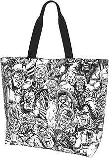 [ESASAZ] 北斗の拳 トートバッグ 大容量 軽量 おしゃれ 買い物バッグ レディース メンズ 通勤 通学 旅行用 プレゼント