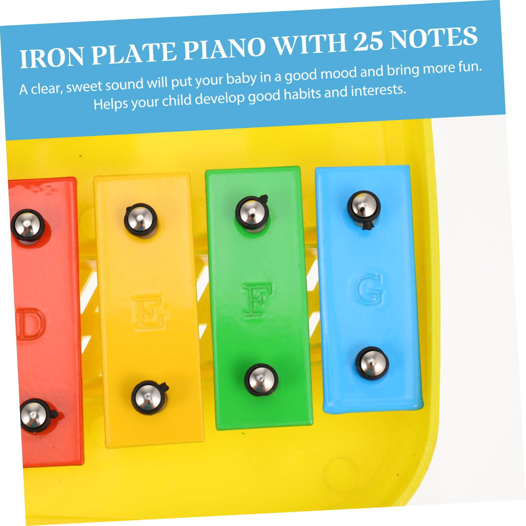 Metallofono 25 Note Plastica Blu, Strumento Orff per Ragazzo Ragazza | Metallofono Giocattolo Orff, Strumento per Educazione Precoce, Suono Chiaro per Attività Didattiche