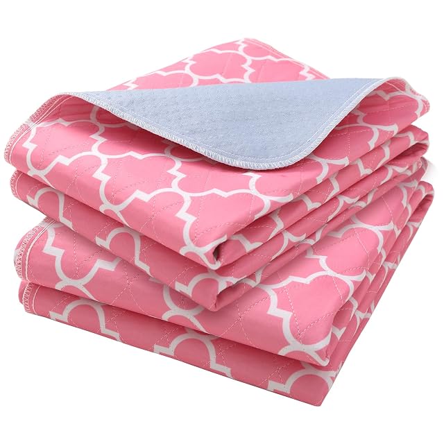 OUTCREATOR Washable Bed Pads 34 x 76 Pack of 2 Incontinence Mattress Protector Anti-Slip Waterproof Underpads for Adults