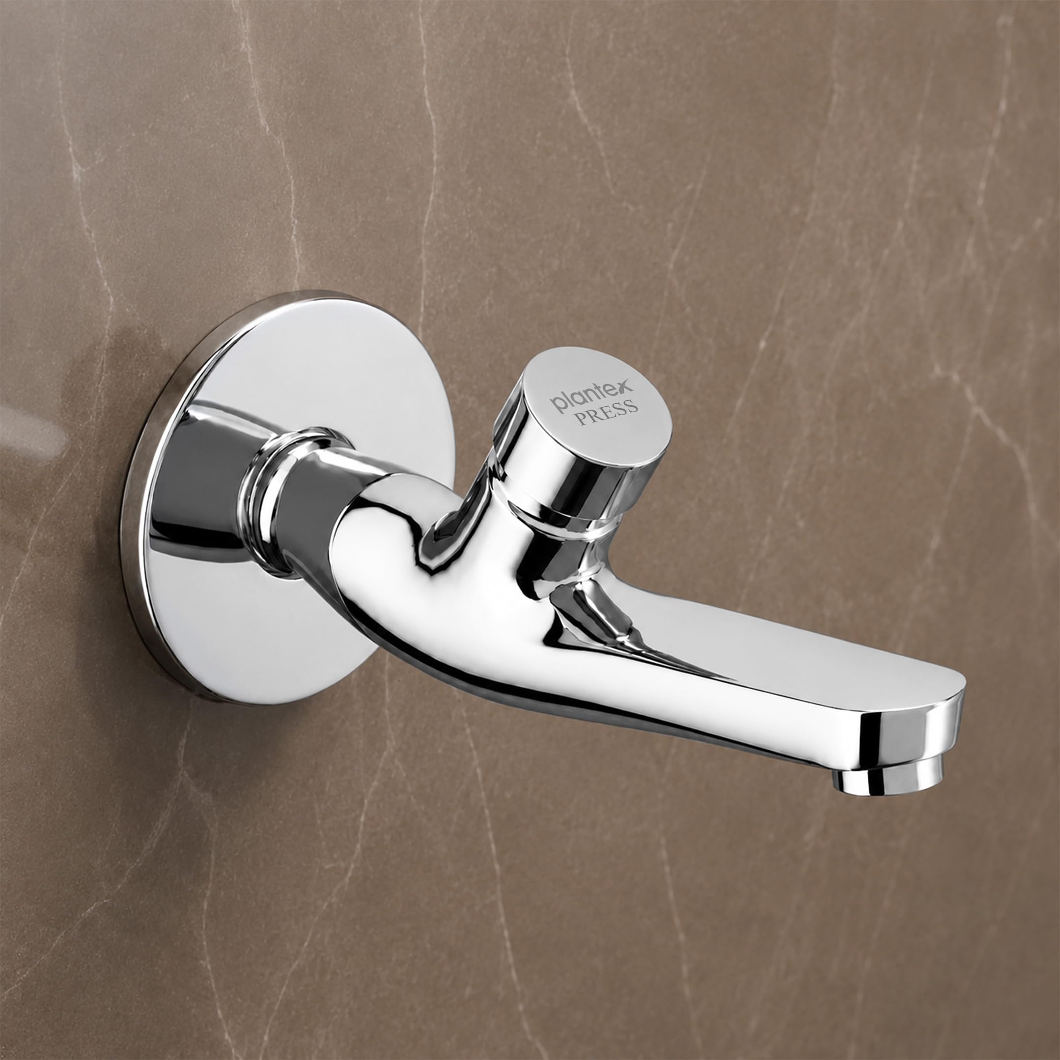 Plantex Pure Brass Push Cock for Bathroom/Wall Mount Tap for Wash Basin with Teflon Tape & Wall Flange/Water tap -7 Year Manufactuter's Warranty-(PRS-003)-image-38