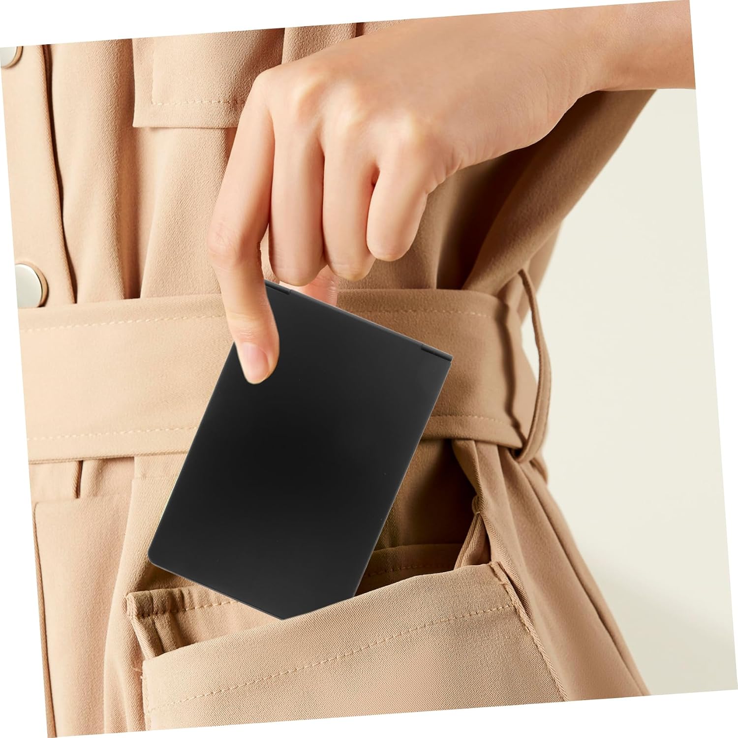 Black PC Driver License Sleeve and Car Card Holder for Documents