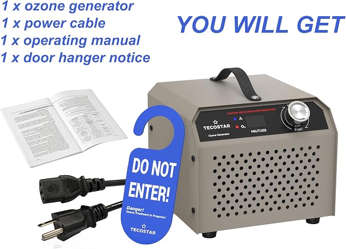 Generador de ozono 90,000mg/h para purificación de aire miniatura 7