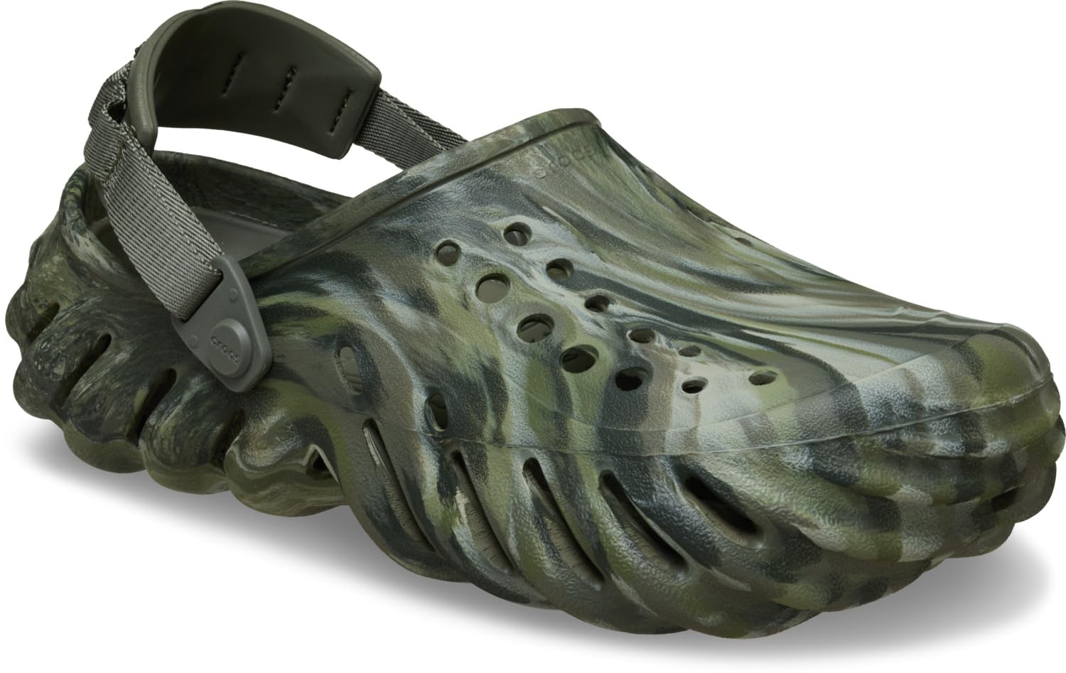 Klapki Crocs ECHO MARBLED CLOG Zielony Unisex 208454-3N4 41-42
