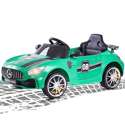 Baybee Spyder Rechargeable Battery Operated Car for Kids, Ride on Toy Kids Car with Music, USB, Safety Belt | Baby Big Electric Car | Battery Car for Kids to Drive 2 to 5 Years Boy Girl (Green)