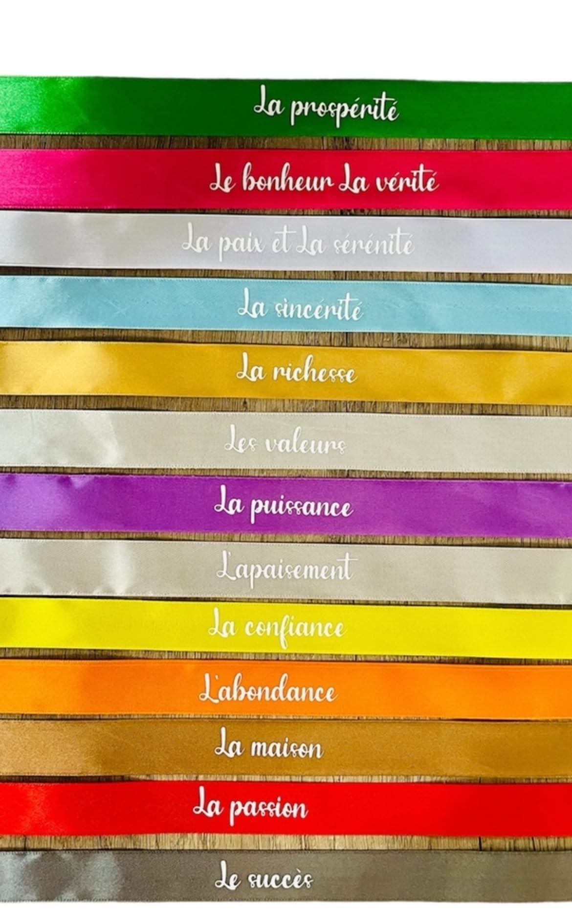 Rubans cérémonie laïque Romance MULTICOLORE