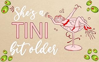 A Tini Bit Older Backdrop for A Tini Bit Older Birthday Decorations She's a Tini Bit Older Banner for Espresso Martini Party Decorations