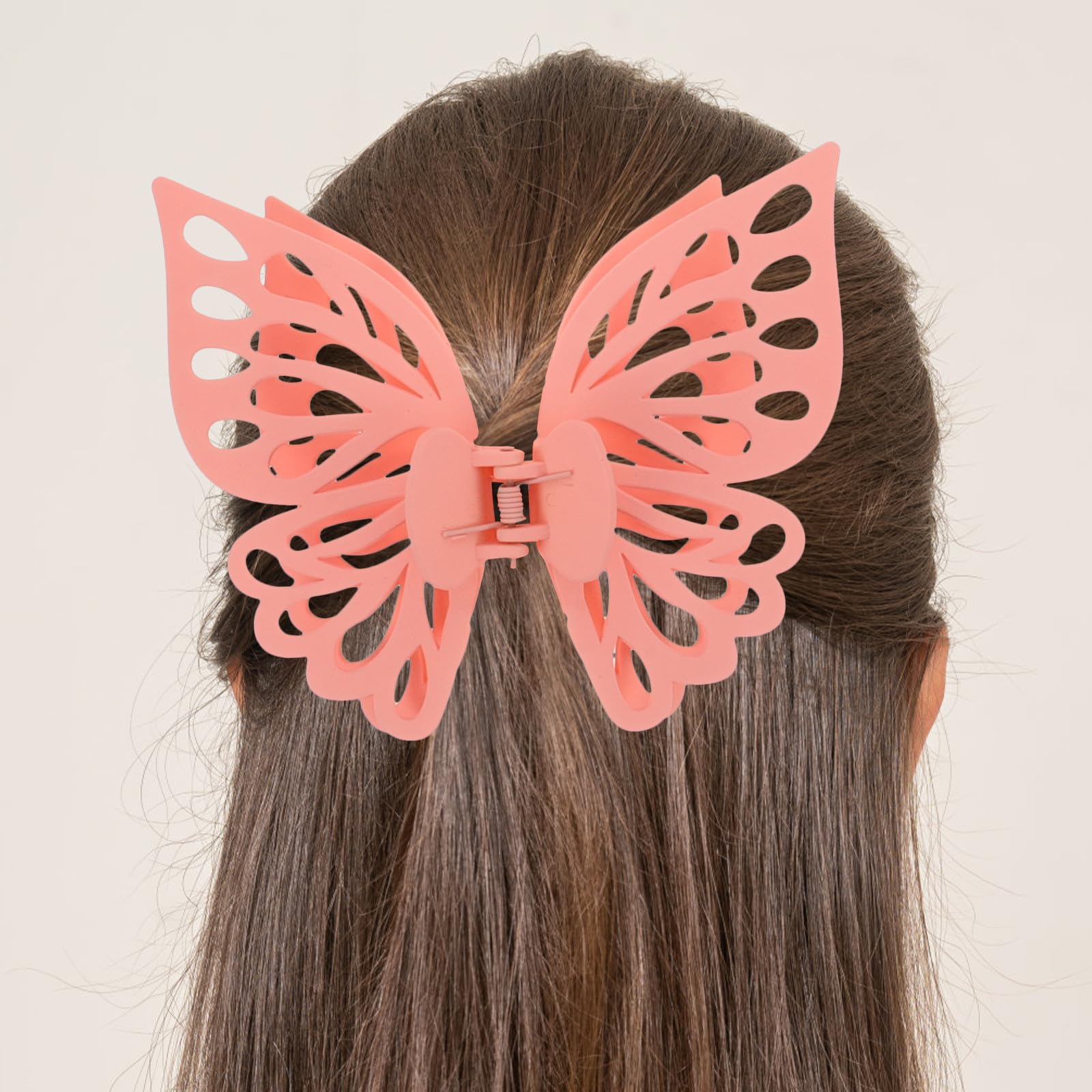 Artibetter Große Schmetterlings Haarklammern Starke Haarspangen Zufällige Farbe 8 Stück aus Ps und Abs für Dickes und Langes Haar Geeignet für Geburtstage und Hochzeiten