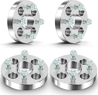 ECCPP 4pcs 4x100 Hub Centric Wheel Spacers Adapters 4 Lug 1 inch 4x100mm to 4x100mm 54.1mm Fit for Celica for MX3 for Miata with 12x1.5 Studs