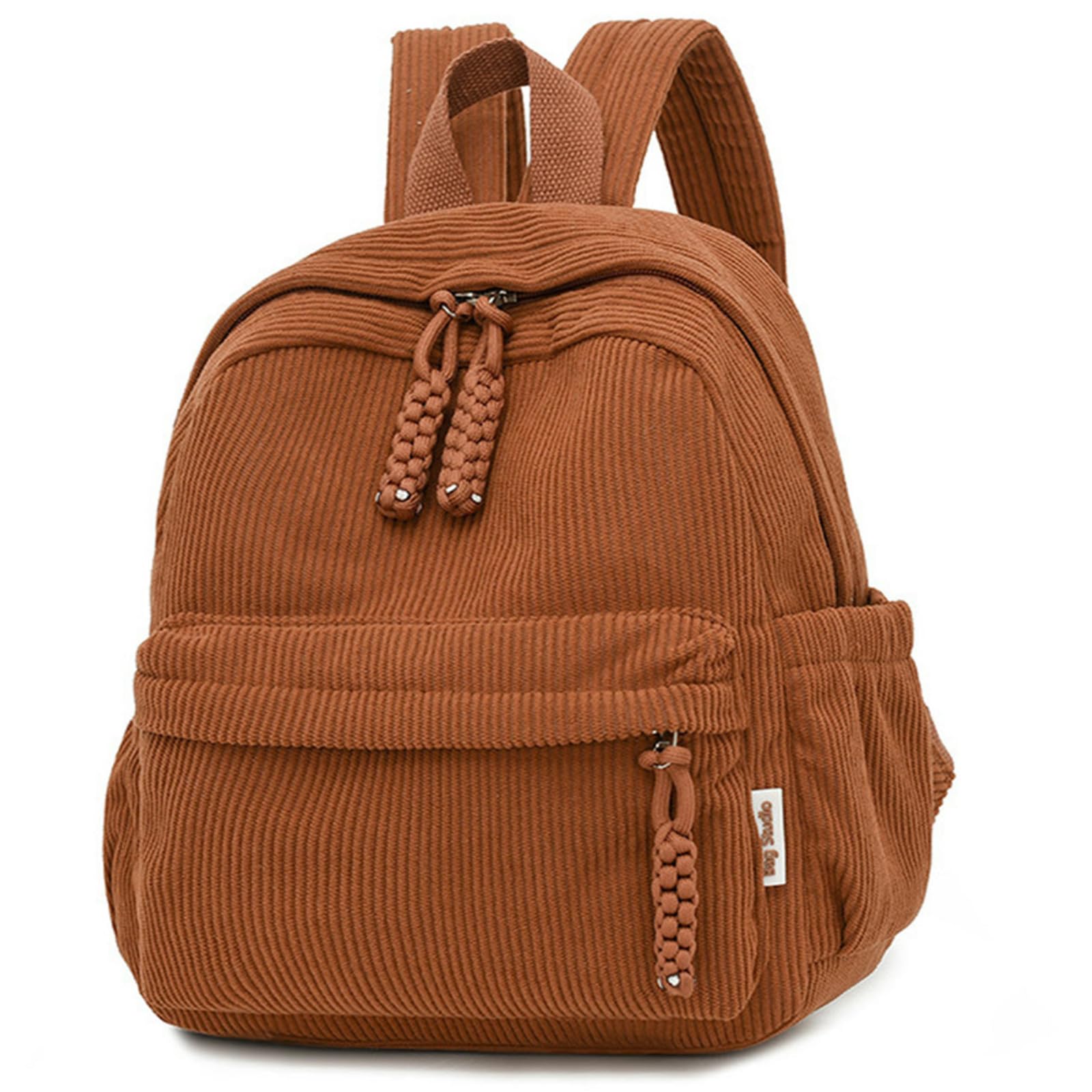 Schulrucksack Winter-Cord-Rucksack, Kleiner Studenten-Rucksack, Lässiger Cord-Rucksack, Wald-Rucksack