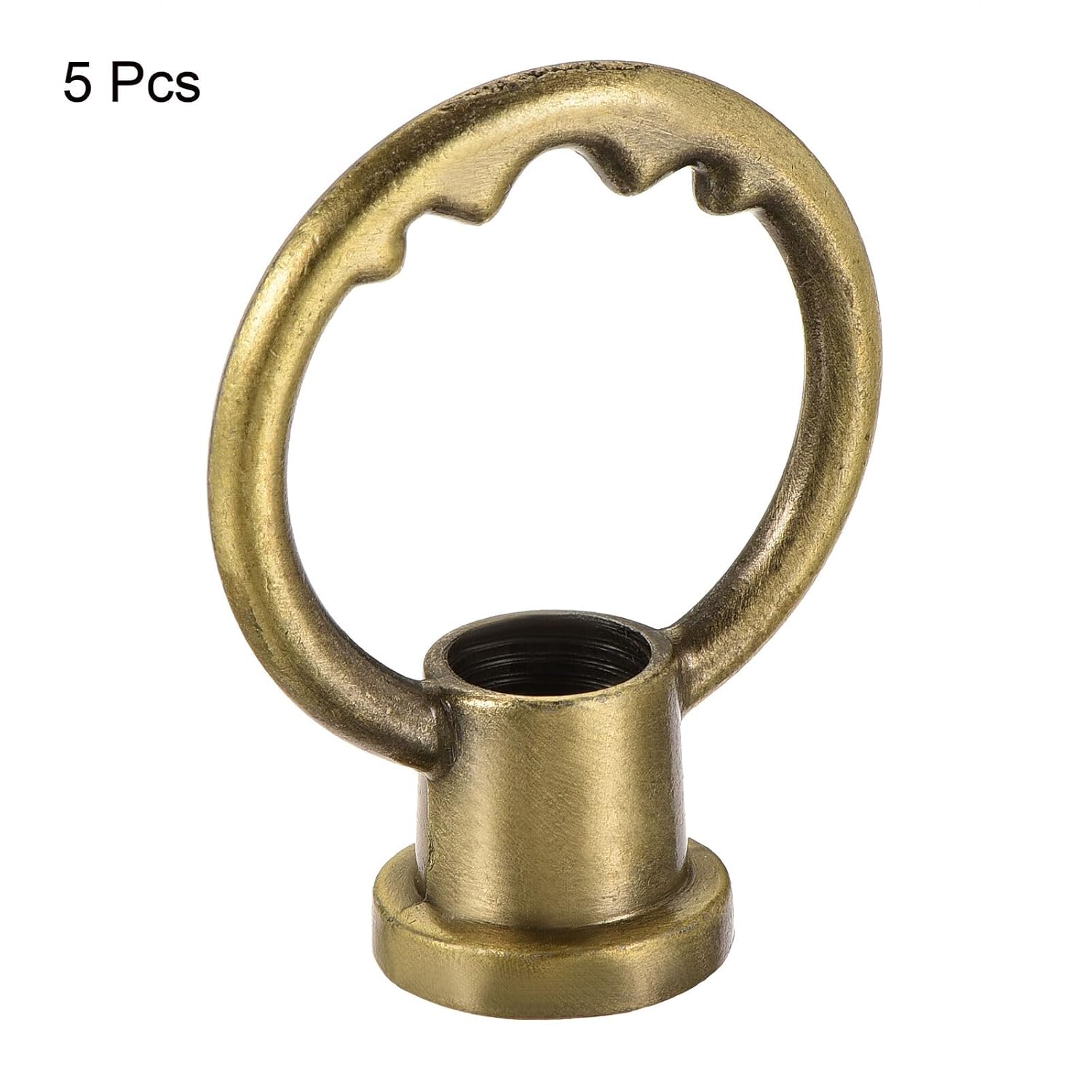 Xuanthang Tool Part for 5pcs Eye Nut M10 Thread Ring Shape Female Loop for Hanging Lamp Bronze