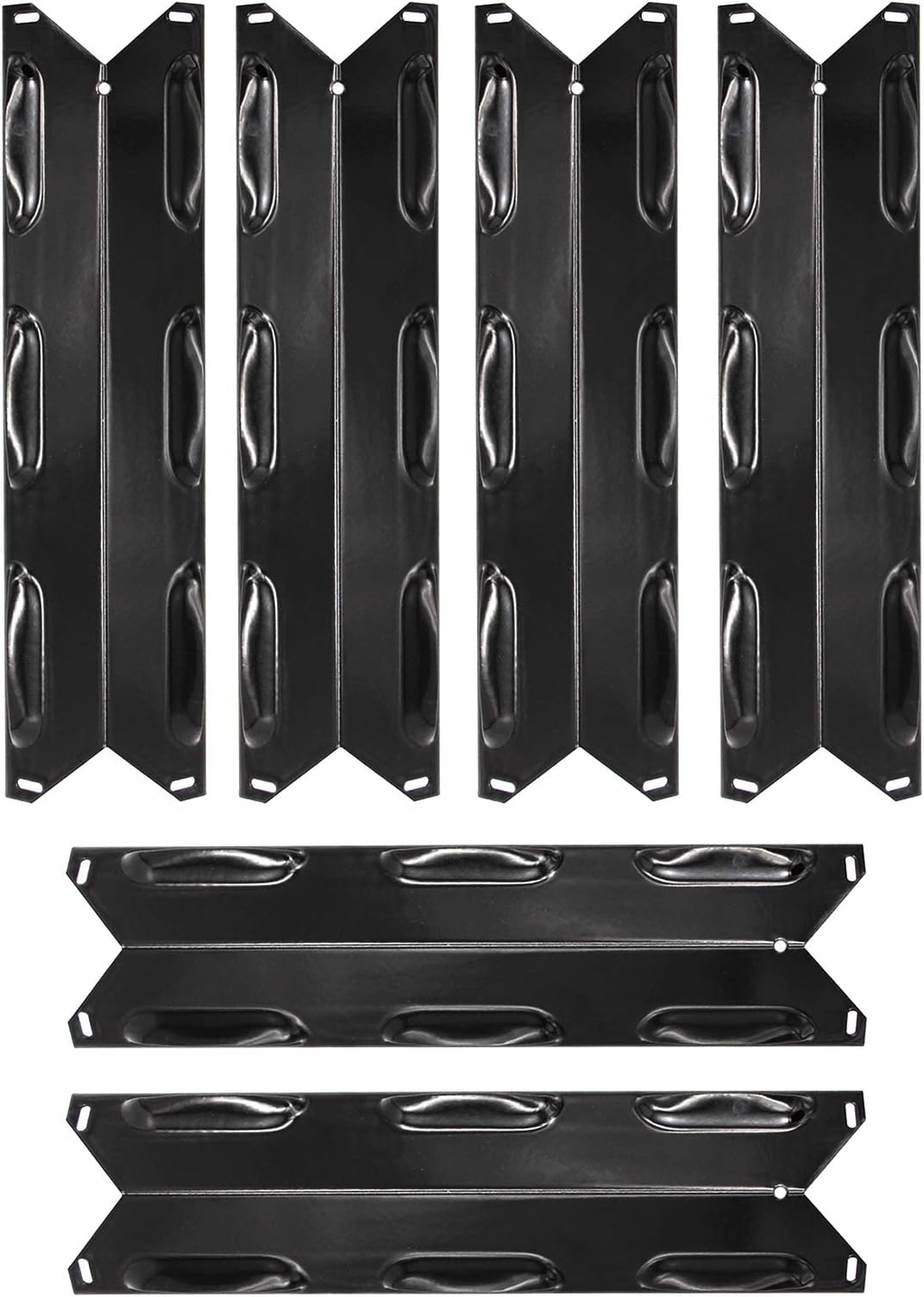 LS'BABQ 5 Pack Heat Plates and Burners Replacement for