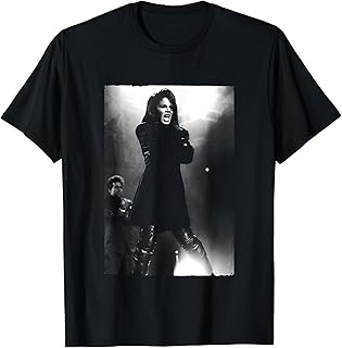 Janet Jackson Singing Live T-Shirt - Black, Unisex-Adults, Small - Buy now