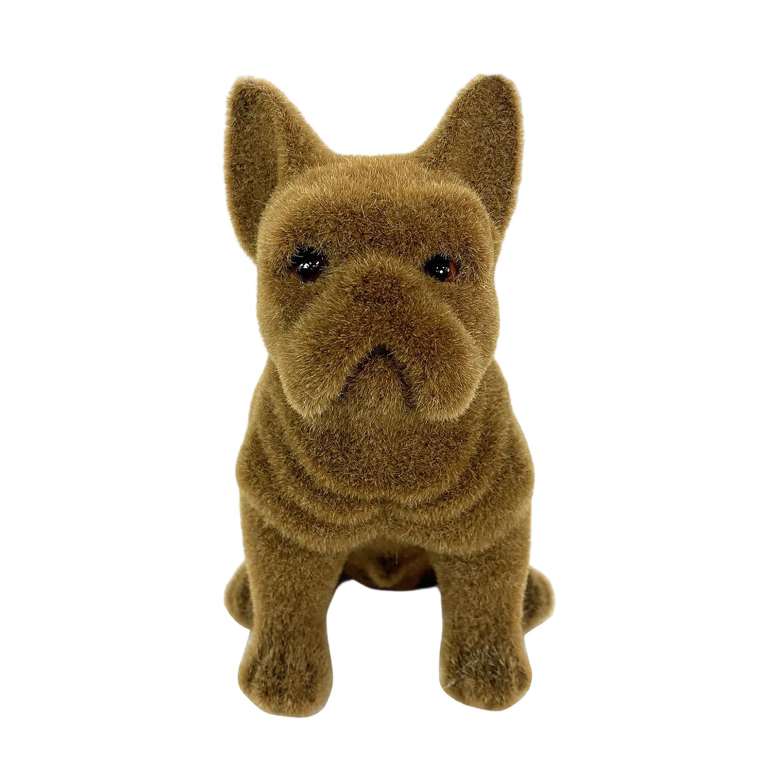 Petites figurines bulldog français pour étagère et décoration maison réaliste drôle