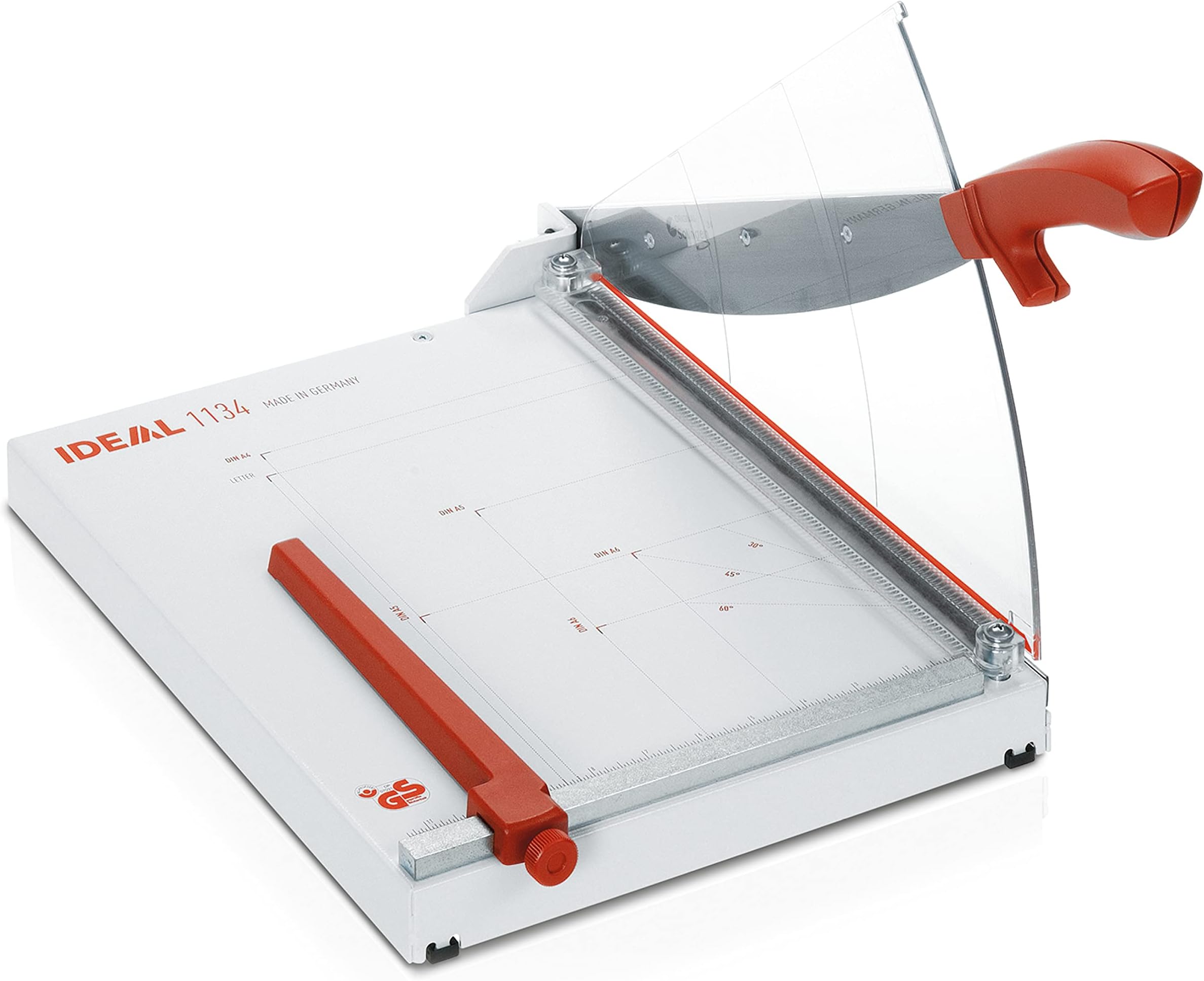 Papierschneider Aus Holz – 30,5 Cm, Bis 16 Blatt, Mit Lineal & Sicherheitsriegel