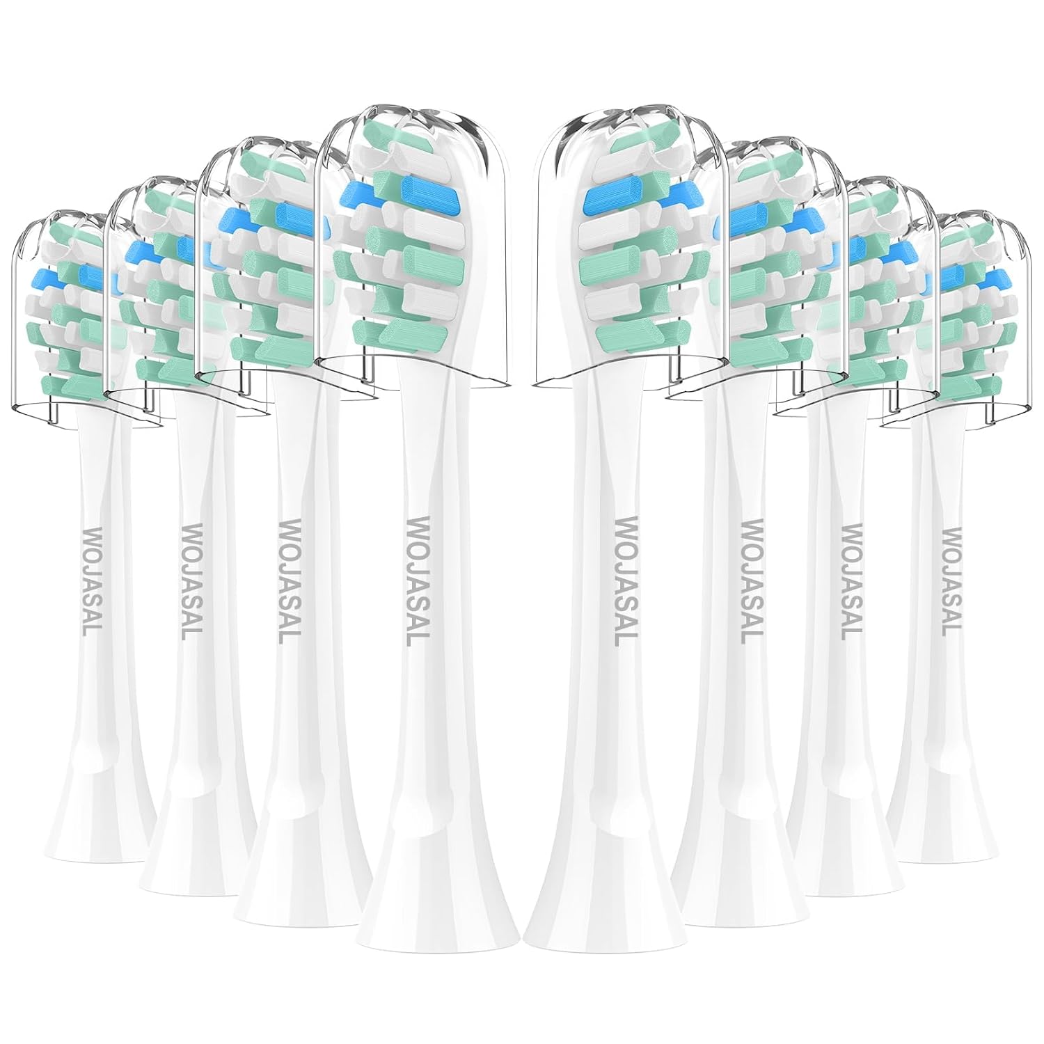 Replacement Brush Heads Compatible with Philips SoniCare Electric Toothbrushes Dupont Bristles for Effective Cleaning Snap-on System 8 Pack