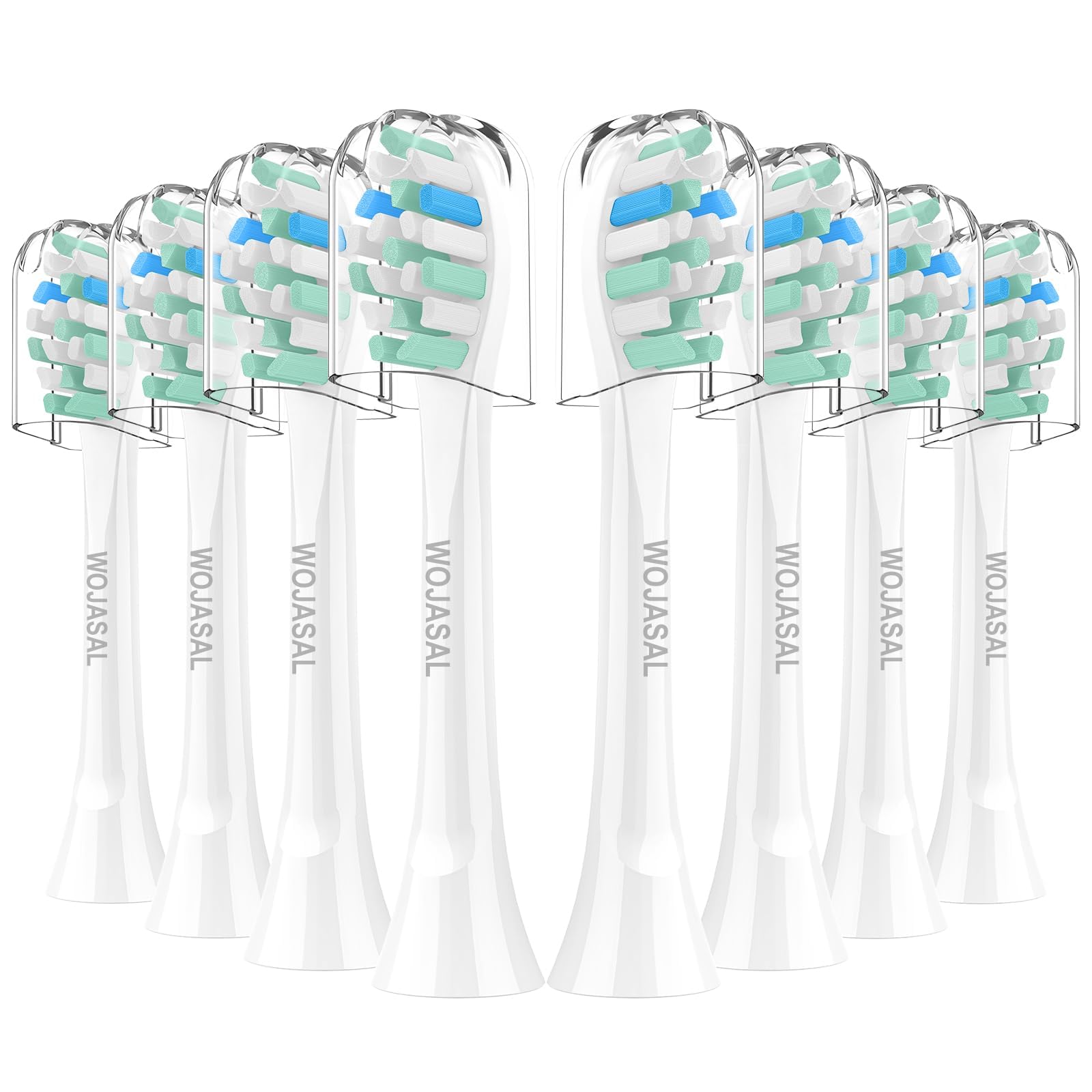 Replacement Brush Heads Compatible with Philips SoniCare Electric Toothbrushes Dupont Bristles for Effective Cleaning Snap-on System 8 Pack