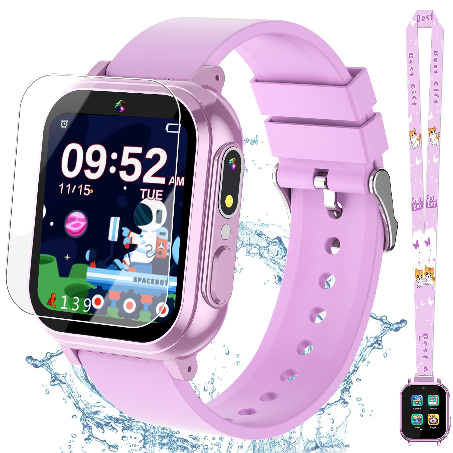 Kids Smart Watch Girls Gifts Age 12 Waterproof Watch