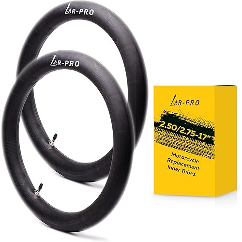 (2-Pack) 2.50/2.75-17”（70/100-17） Motorcycle Inner Tubes - Compatible with Honda, Coolster, TaoTao, 110cc, 125cc, and 140cc, Dirt Bikes, Moped, and Scooters and More