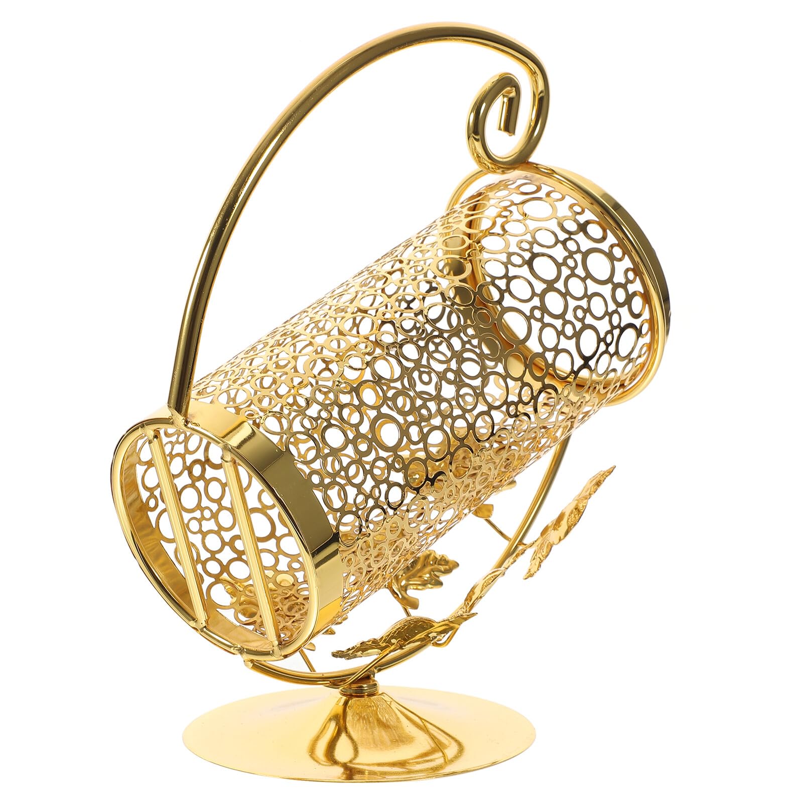 Porte-bouteille en fer vintage or sans bavure pour organiser et sublimer votre cuisine