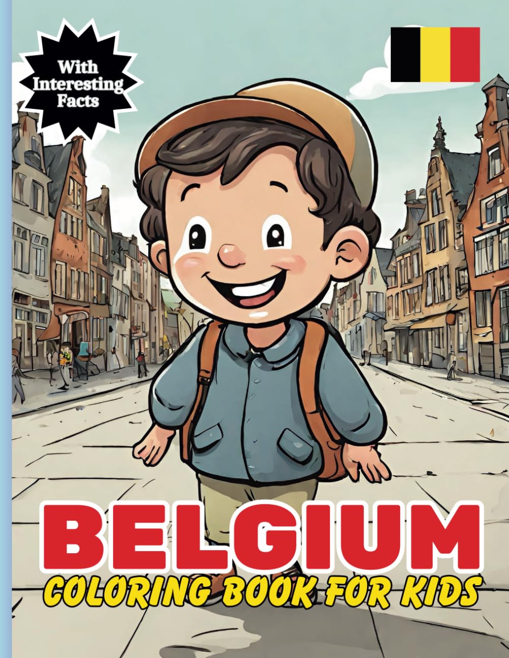 Belgium Coloring Book For Kids: With Interesting Facts