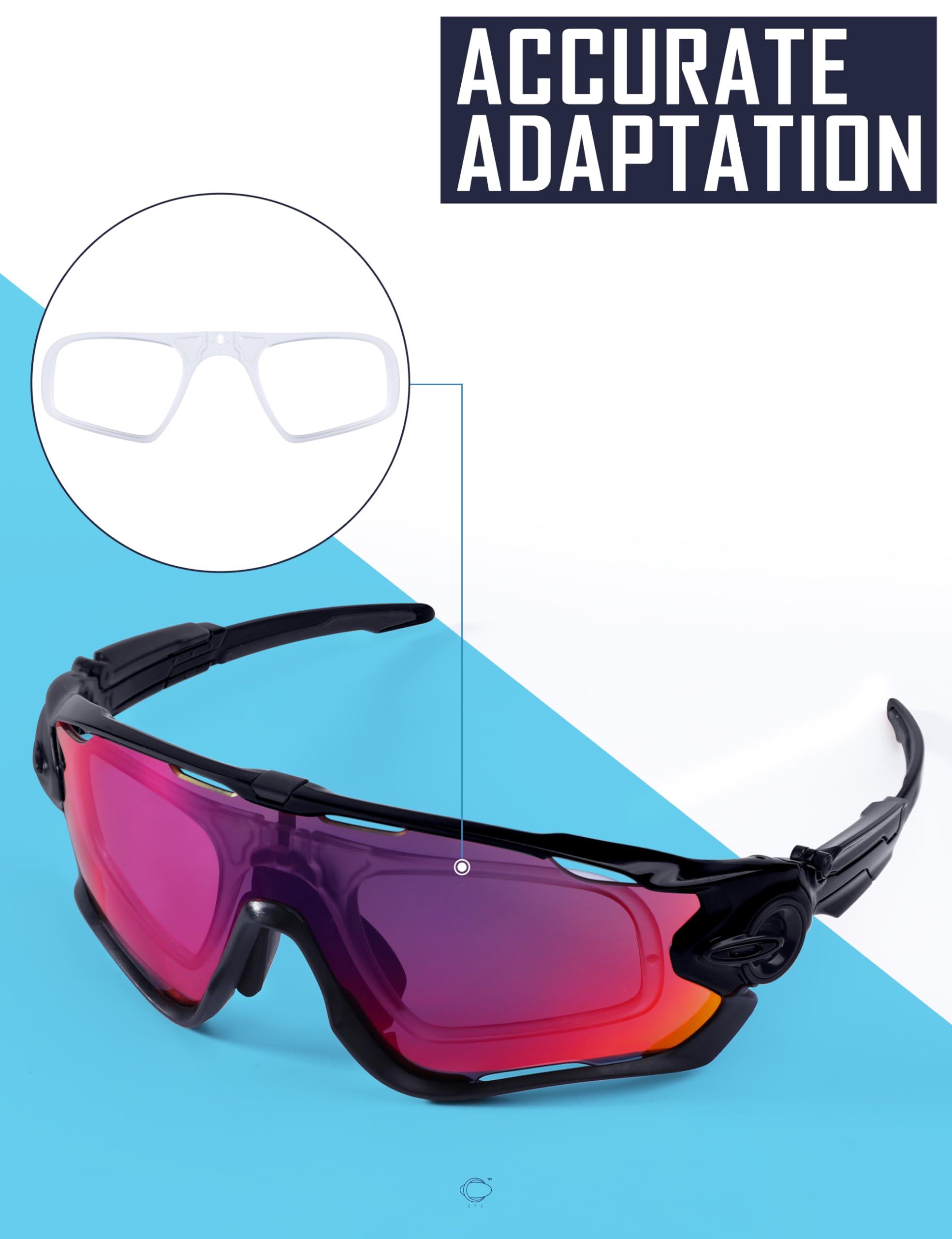 Saucer Jaw-breaker Moderno, Casual, Semi-rimless Hombre