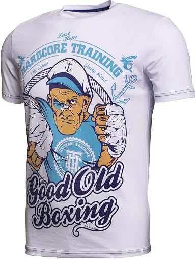 Hardcore Training Shadow Boxing Schwarz T-Shirt Hemd Kurzarm