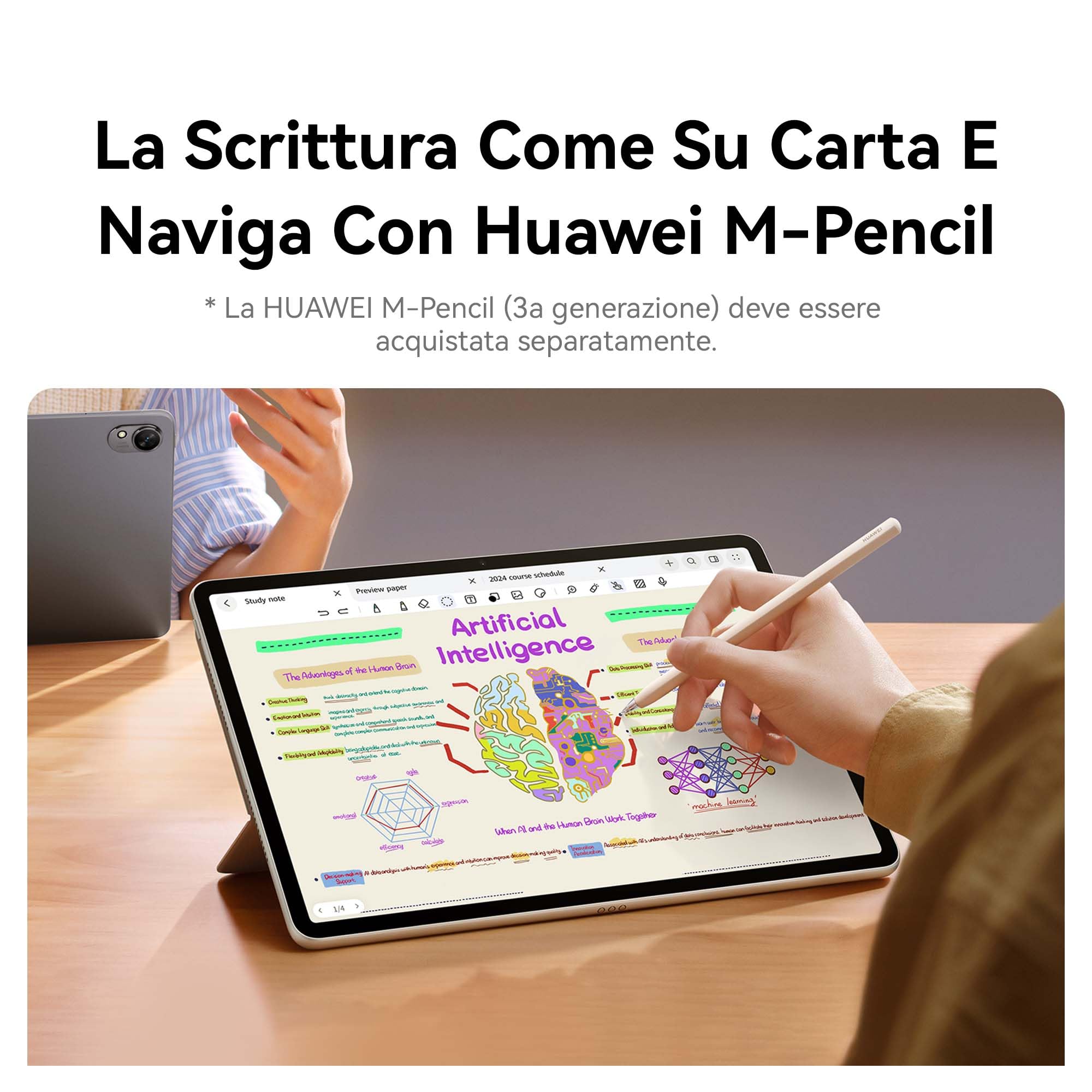HUAWEI MatePad 11.5" S versione PaperMatte 8GB+256GB tablet, 2.8K FullView Display delicato sugli occhi, Registrazione e revisione semplice, potente batteria da 8800 mAh, Wi-Fi/Bluetooth, Grigio