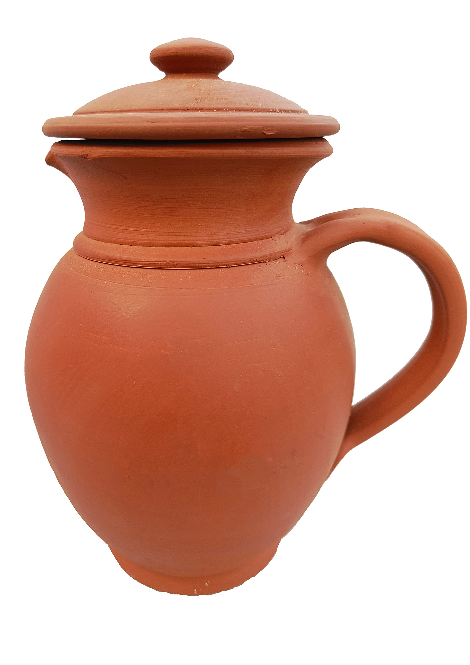 Tillage-Terracotta Clay Earthenware Unglazed Handmade Water Jug for Drinking & Storage (Capacity 1500ML)(Pack of 1)
