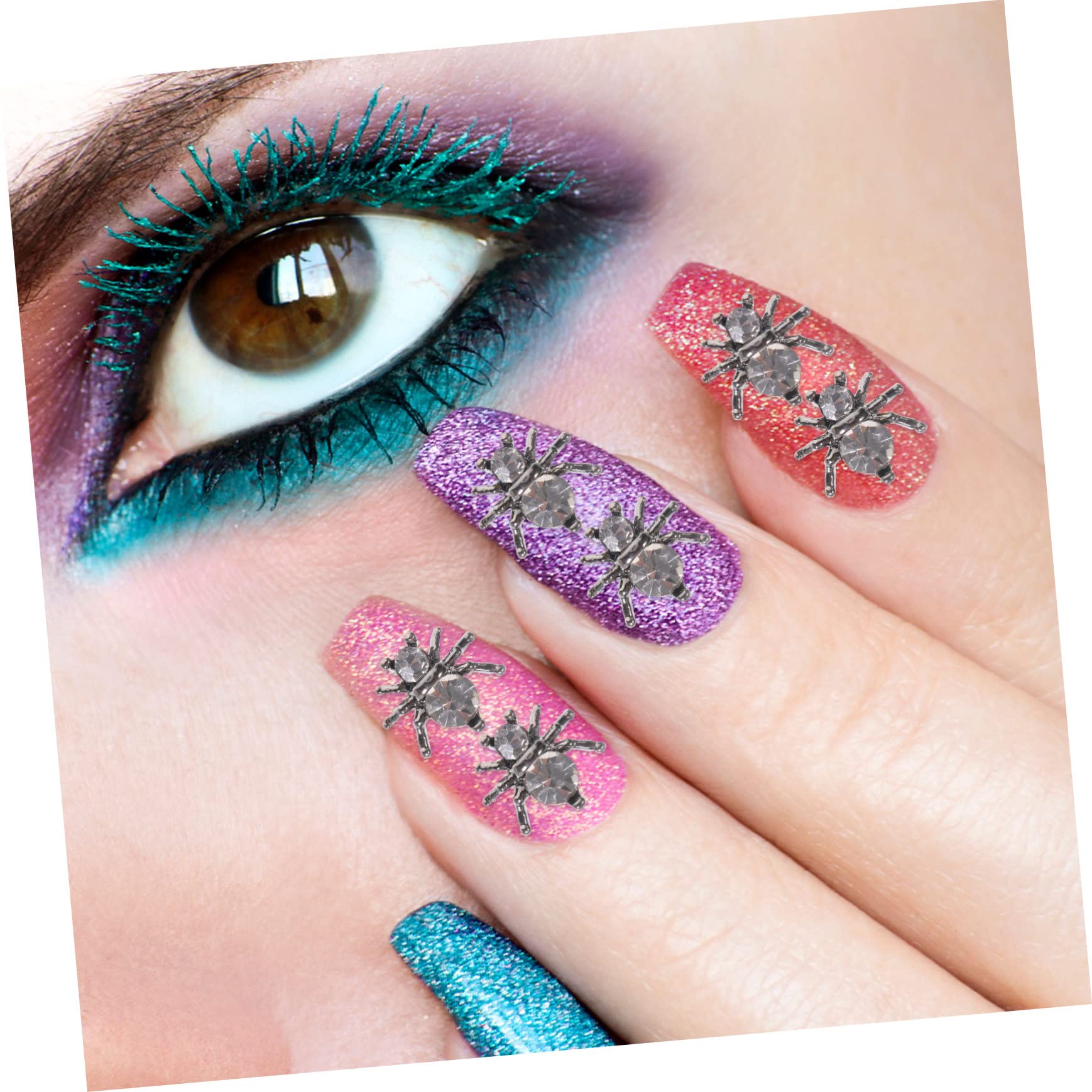 Healeved 300pezzi Per Unghie Decorazioni Per Nail Art Halloween Charm Per Manicure Accessori Creativi Per Del Te