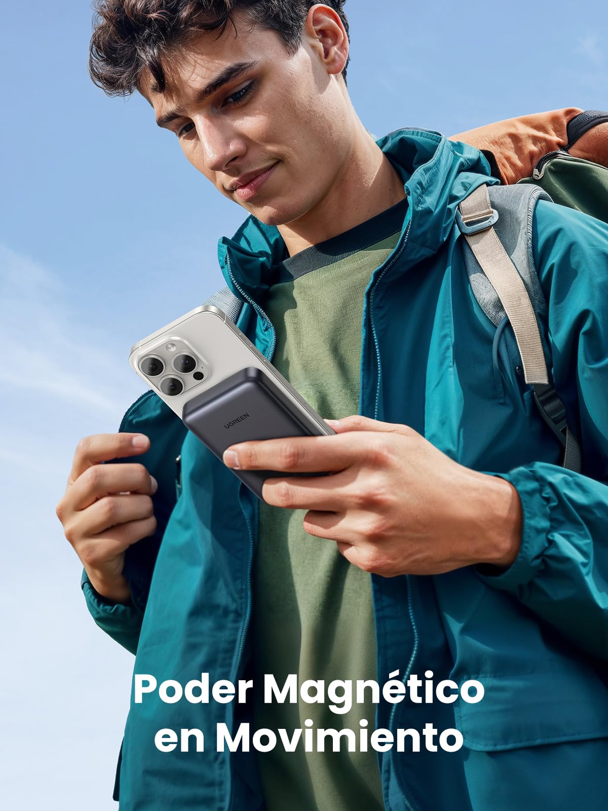 UGREEN Nexode Power Bank Magnético 10000mAh Qi2 15W, Batería Externa Carga Rápida PD 30W con Cable USB C, Cargador Portátil Inalámbrico Magsafe Compatible con iPhone 16/15/14/13/12 Mini Plus Pro MAX