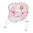 Bright Starts Baby Bouncer Soothing Vibrations Infant Seat - Removable -Toy Bar, Nonslip Feet, 0-6 Months Up to 20 lbs (Fancy Fantasy, Pink Unicorn)