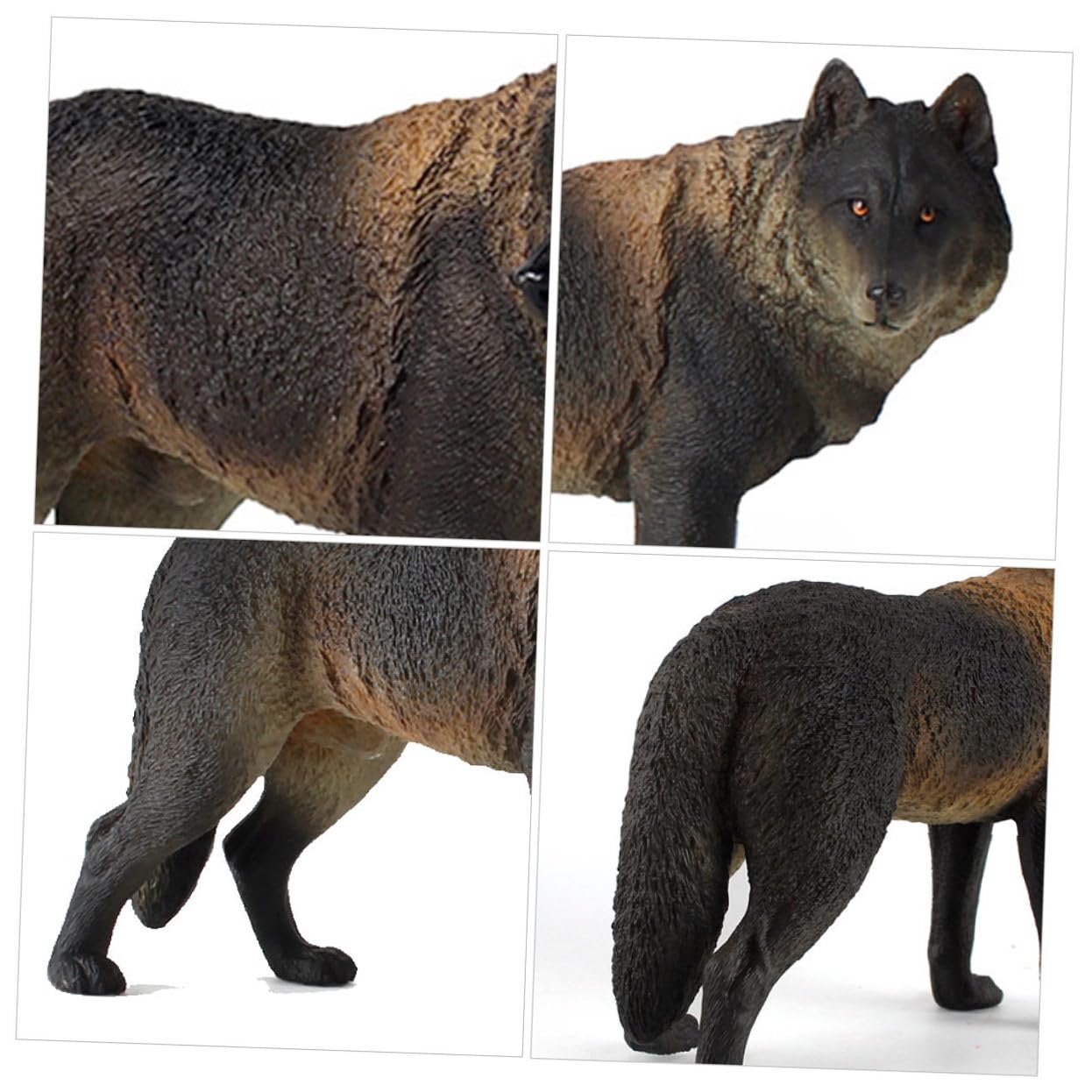 Figura de Animal Salvaje Realista 1 Pieza PVC Negro para Niños