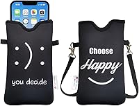 Vista 15 de Tainada Funda de neopreno para teléfono para hombres y mujeres con correa cruzada/cordón para el cuello para iPhone 17/16/15 Pro Max, Air, 16/15