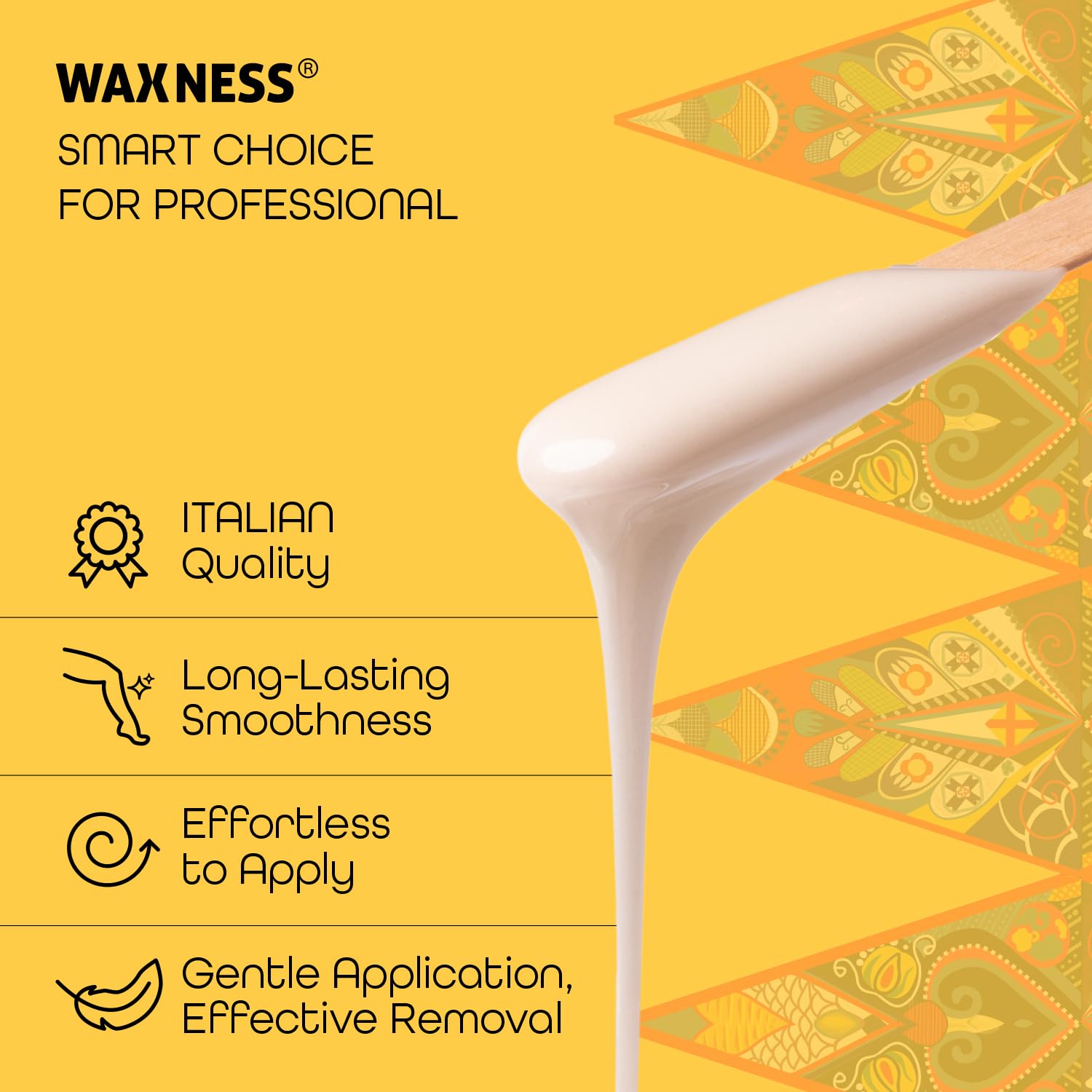 Waxness Polymer-Blend Premium Luxus Film-Hartwachsperlen Russian Pearl 1 kg/Luxury Hard Wax Beads Russian Pearl 1kg