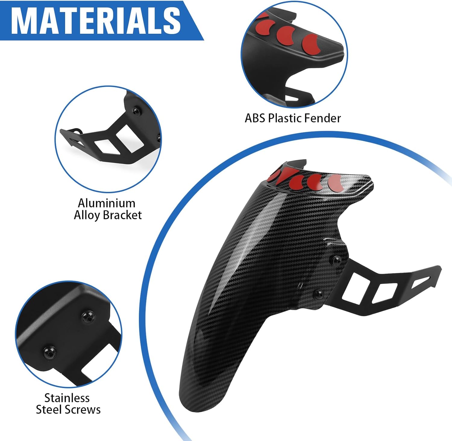 Motorcycle Front Fender Mudguard Extender with Bracket Replacement for Tiger 1200 Rally Pro Explorer 2022 2023(Black)