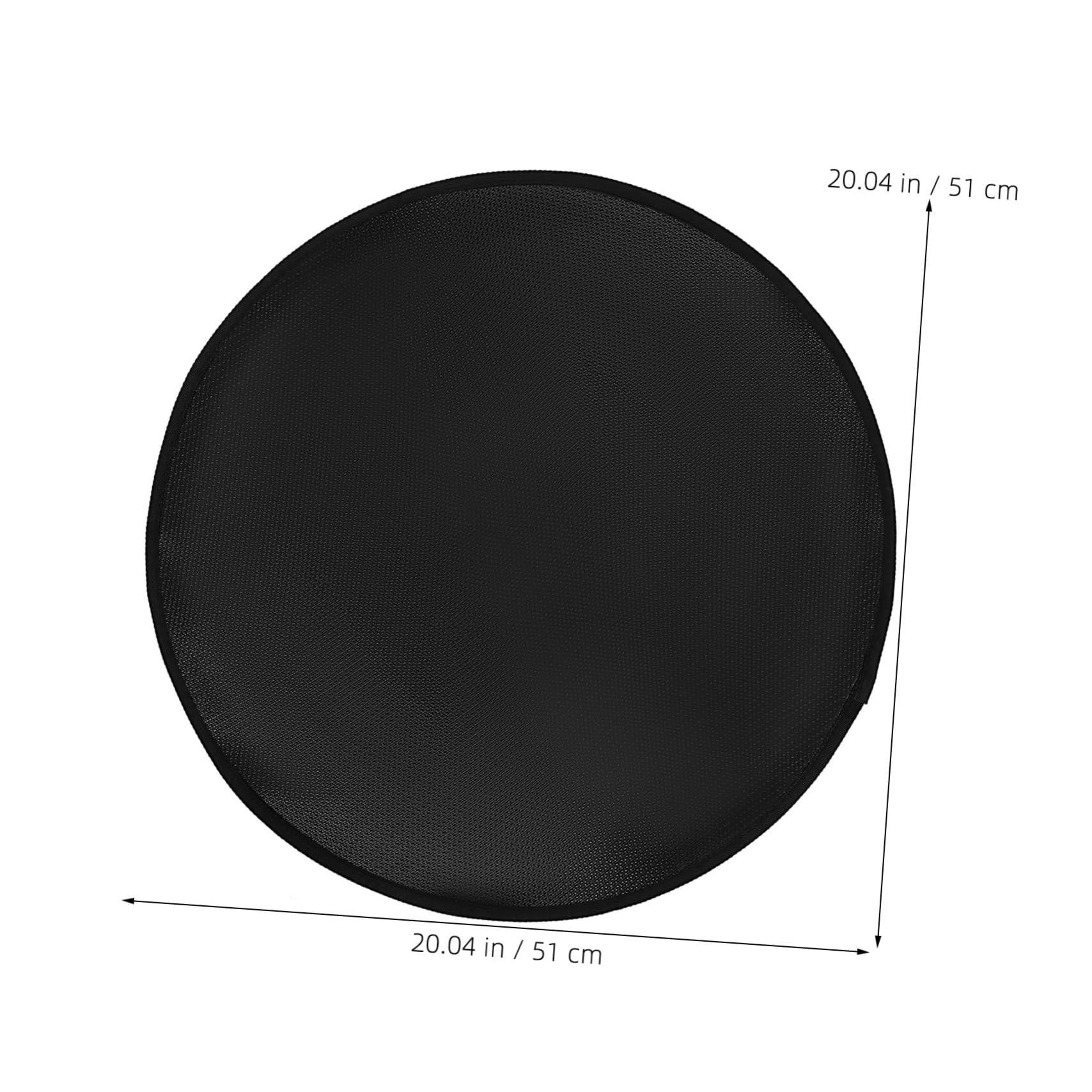 Mipcase Grass Fire Mat 20'' Fireproof Pad Round Silicone Fireproof Mat for BBQ Grill Easy to Clean and Sturdy