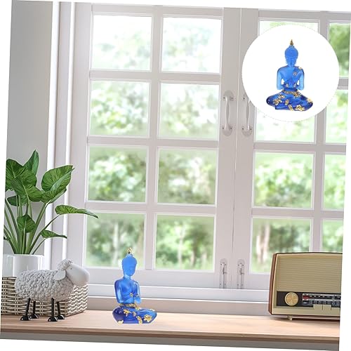Miniatura 3 de DECHOUS Estatua de Buda de resina para decoración de estilo zen, oficina, hogar, Tailandia, creativa, Buda