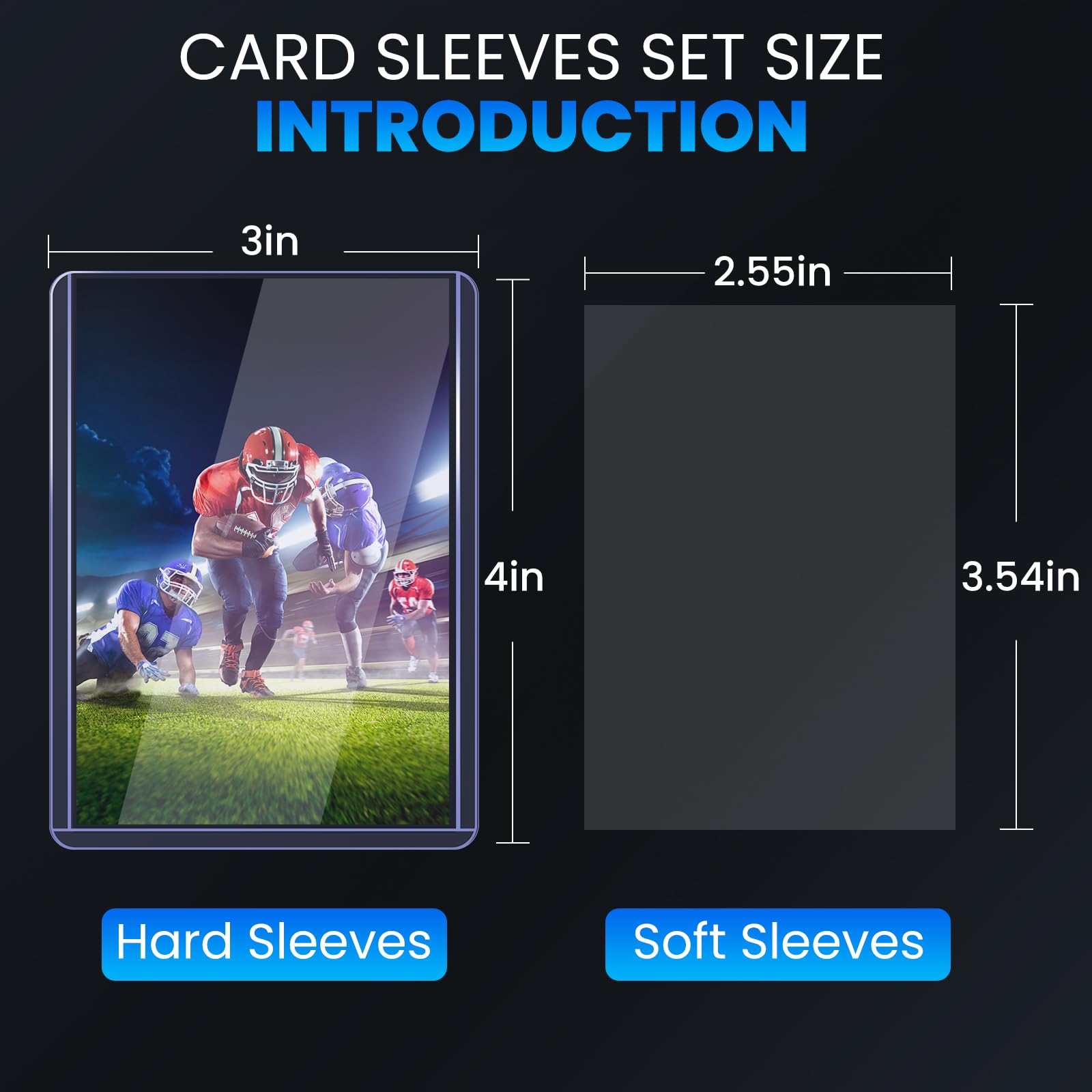 2000 Packs Card Sleeves Top Loads for Cards,3