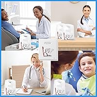 Vista 6 de Colarr 400 bolsas dentales para el cuidado del paciente dental, bolsas de plástico para mercancías de 9 x 8 pulgadas, bolsas dentales