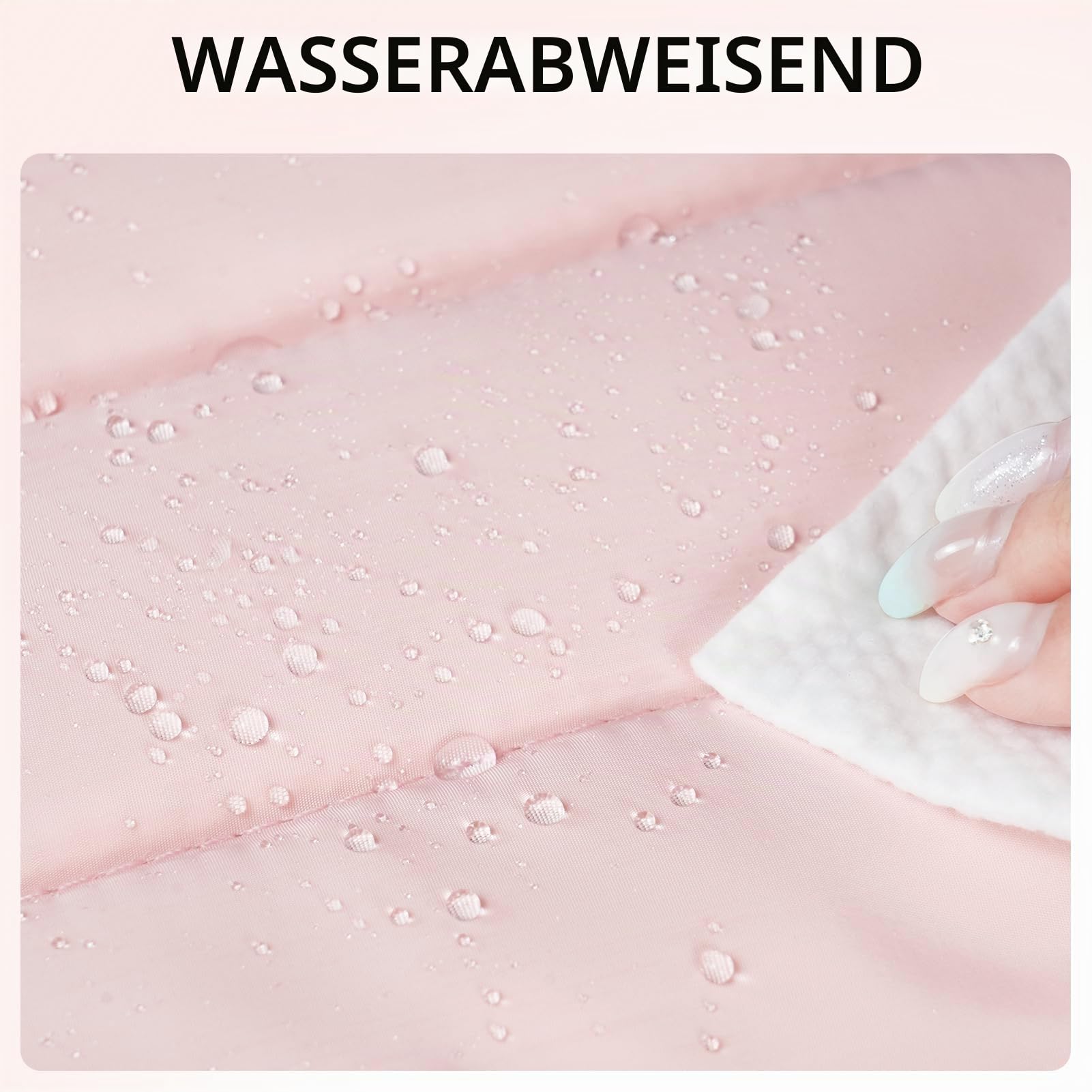 Gloppie Kulturbeutel Damen Kosmetiktasche XXL – Wasserdicht, Groß, Unisex, mit Innenfächern – für Reise, Bad & Alltag, Rosa