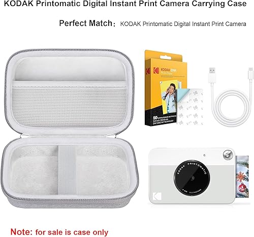 Vista 22 de Elonbo Estuche de transporte para cámara digital KODAK Printomatic de impresión instantánea a todo color, mini impresora de fotos portátil, bolsa