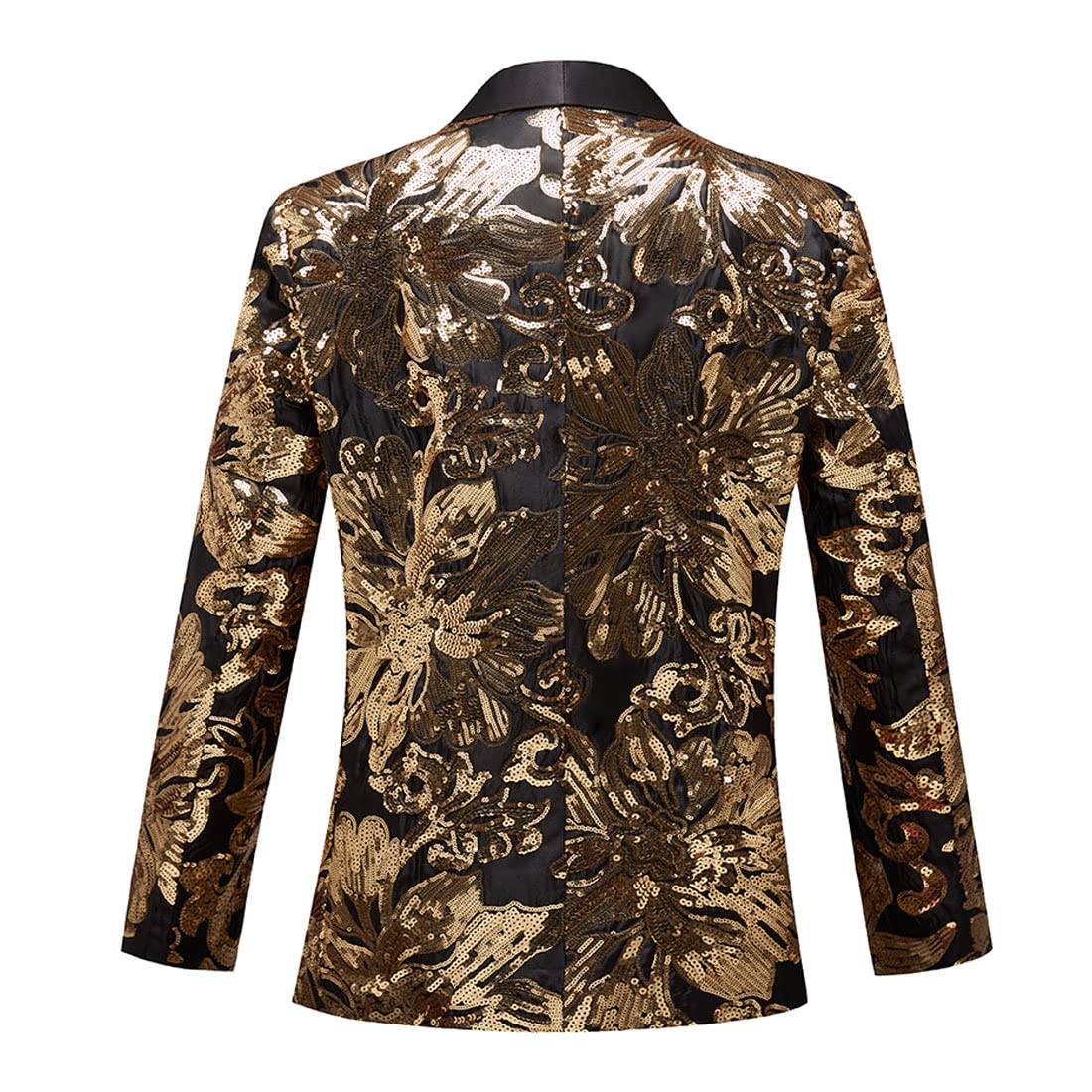 Uomini Moda Colorful Pattern Sequins Suit Jacket