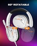 NUBWO HG04L Gaming Headset for PS5/PS4, Xbox Series X|S/Xbox One, Switch – 250g Lightweight, Clear Unidirectional Mic, Soft Memory Earmuffs, 3.5mm Jack for Gaming & Work